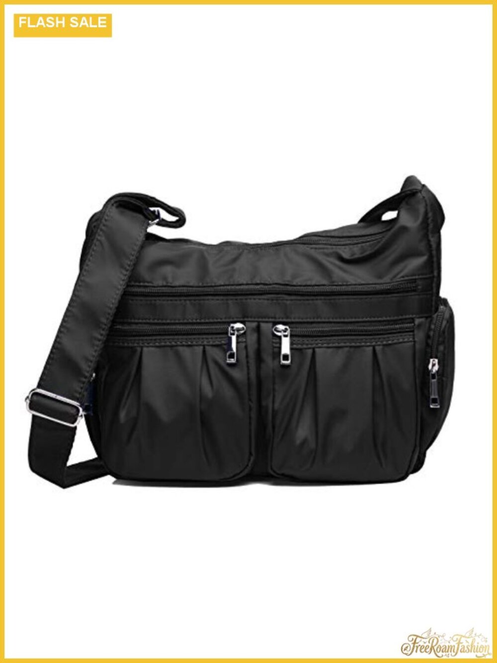 Nylon Crossbody Bag Waterproof Shoulder Purse Lightweight Travel Handbag